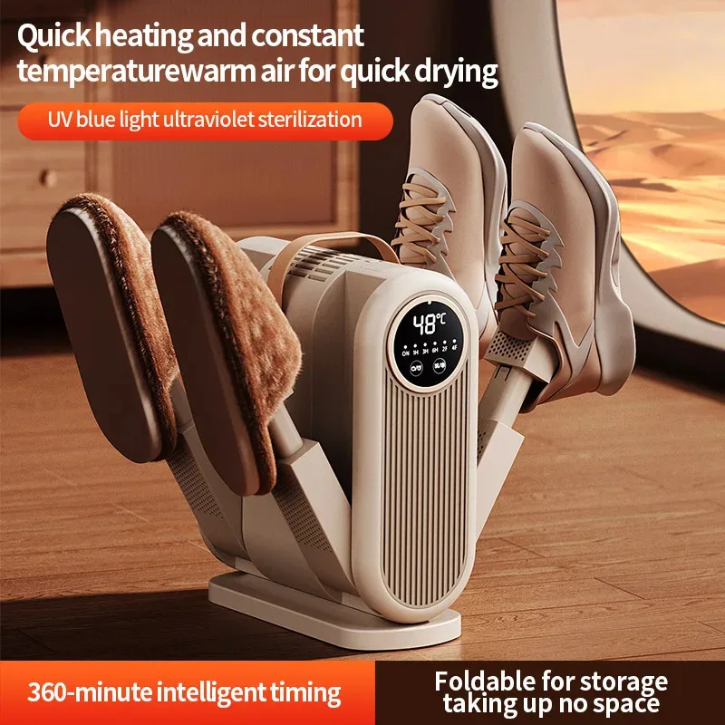 2026new-foldable-shoe-dryer-electric-shoe-and-boot-dryer-timing-control-household-shoe-warmer-portable-heater-for-socks-boots