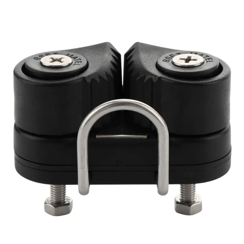 1pcs Cam Cleats with Wire Flaired Leading Ring for Rope 3-12mm Marine Boat Kayak Pilates Equipment Fast Entry 64x29x28 mm