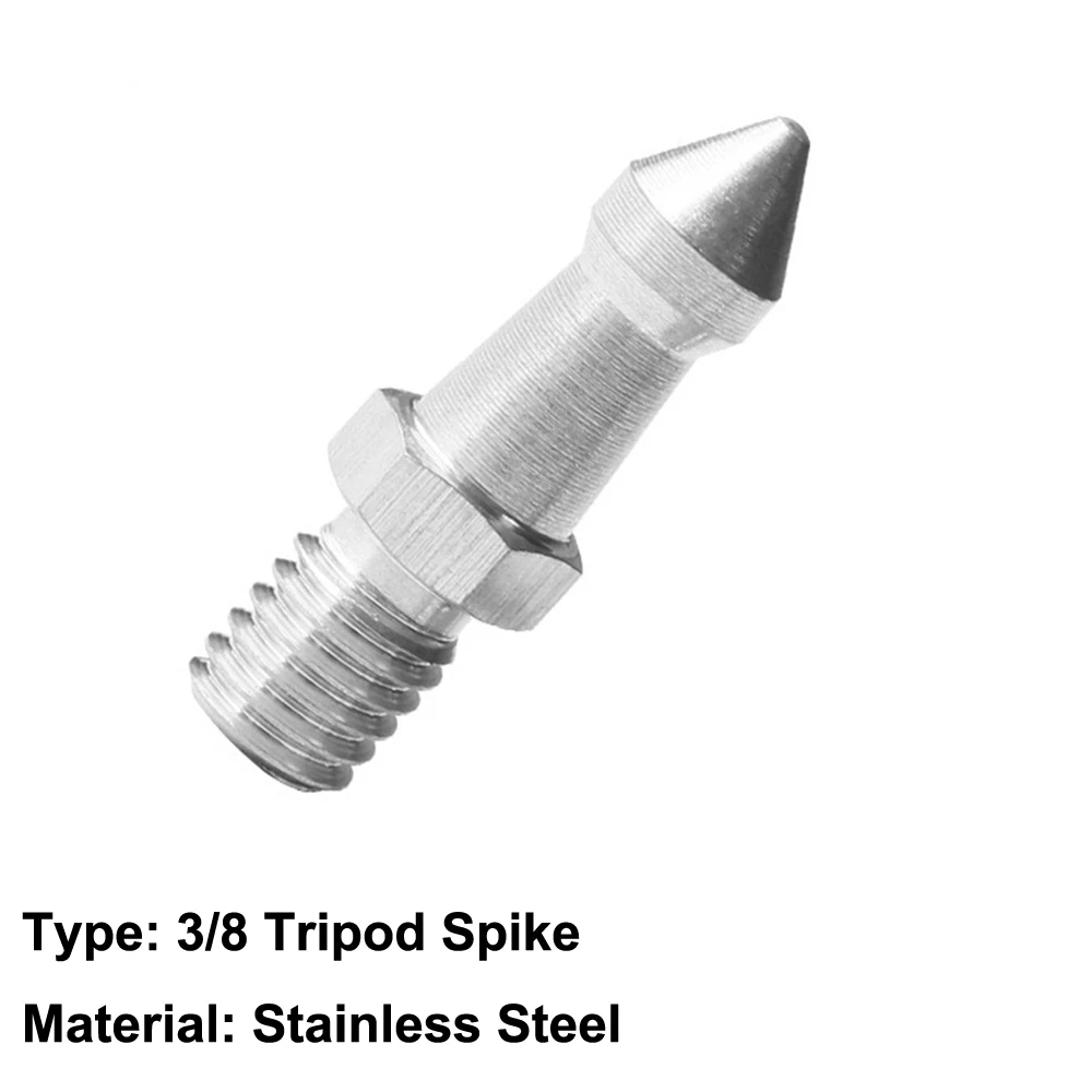 Stainless Steel Tripod Spike 1/4 3/8 M8 Camera Monopod Feet Screw Fixed Shooting Replacement Photography Accessories