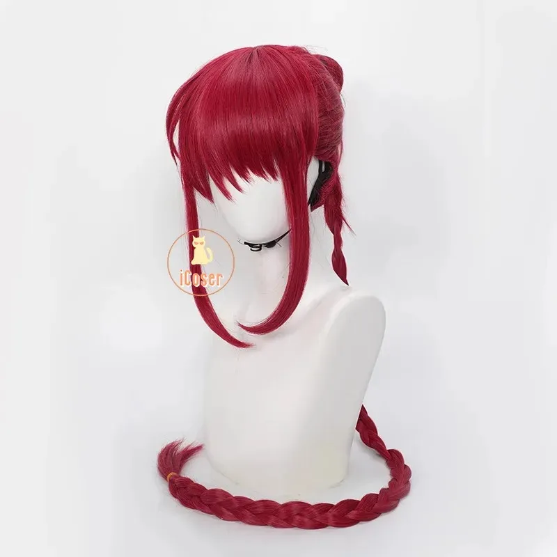 

aaa12 3Anime Sakamoto Days Lu Shaotang Cosplay Wig Red Long Braided Ponytail 105CM Halloween Party Women Girls Role Play Prop Ac