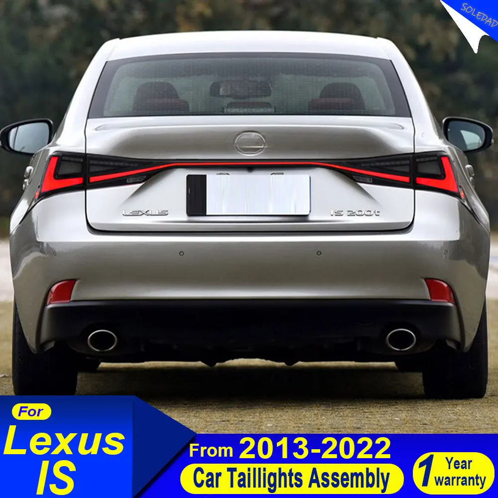 car taillight for Lexus IS 2013-2022 tail light assembly modifying LED through-type lights running lights and sequential
