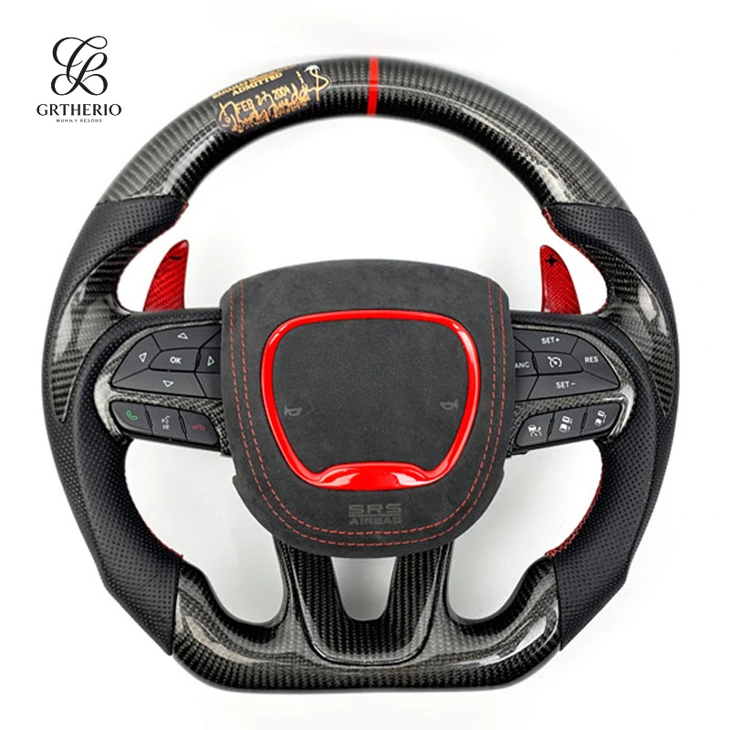 

Подходит для Dodge Journey, Dodge Charger, Dodge Challenger, Dodge Caliber, Dodge Dart: гоночный руль из карбона, модифицированный.
