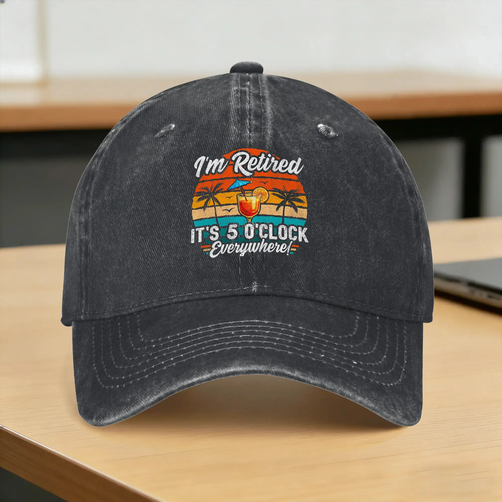 I‘m Retired  It’s 5 o‘clock Everywhere Casual Baseball Cap Summer  Trucker Hat Hot Sale Hunting Camping Hip Hop Hats Cute Caps