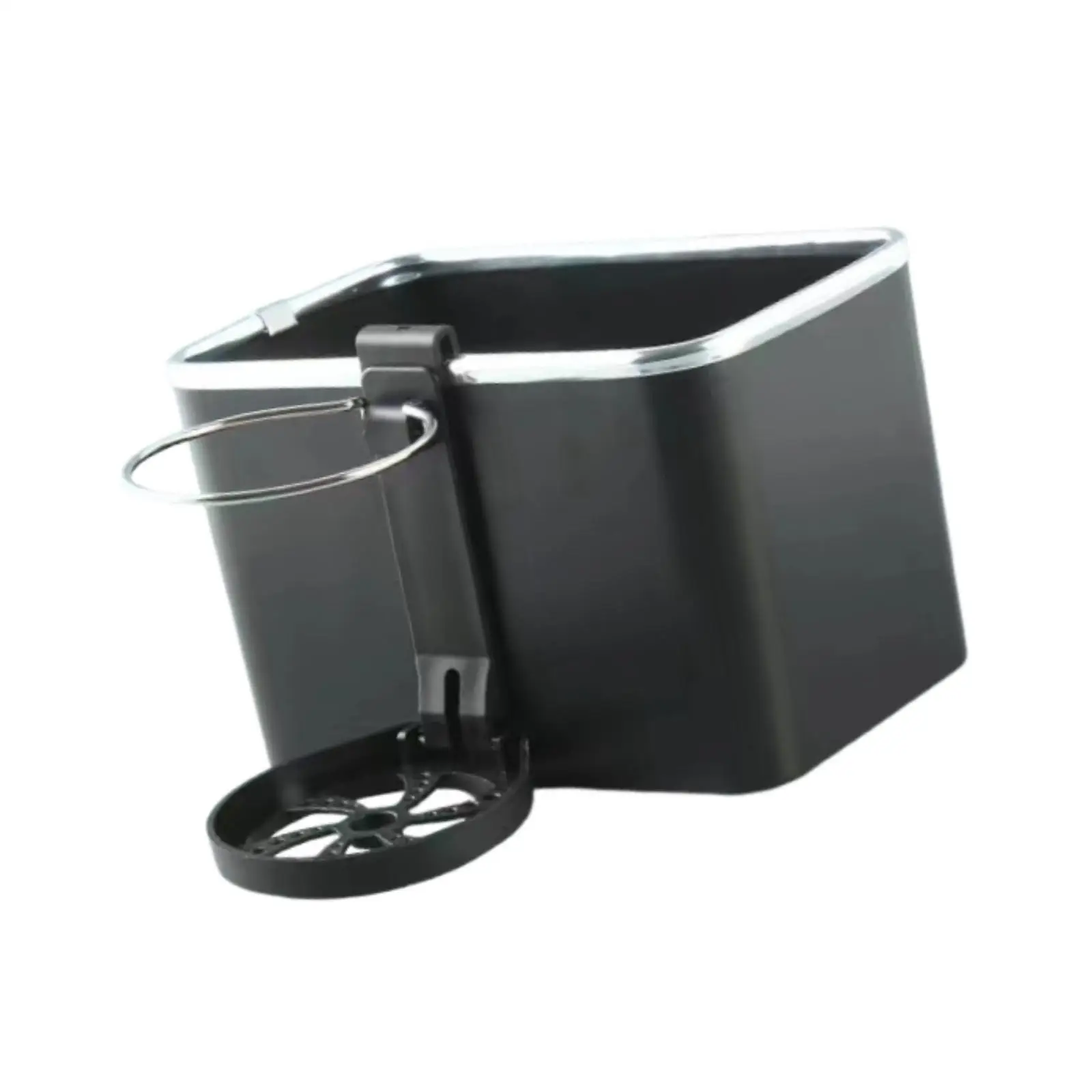 Car Armrest Storage Box with Foldable Cup Holder Easy to Install Auto Interior Accessories Tissue Box Holder Multipurpose