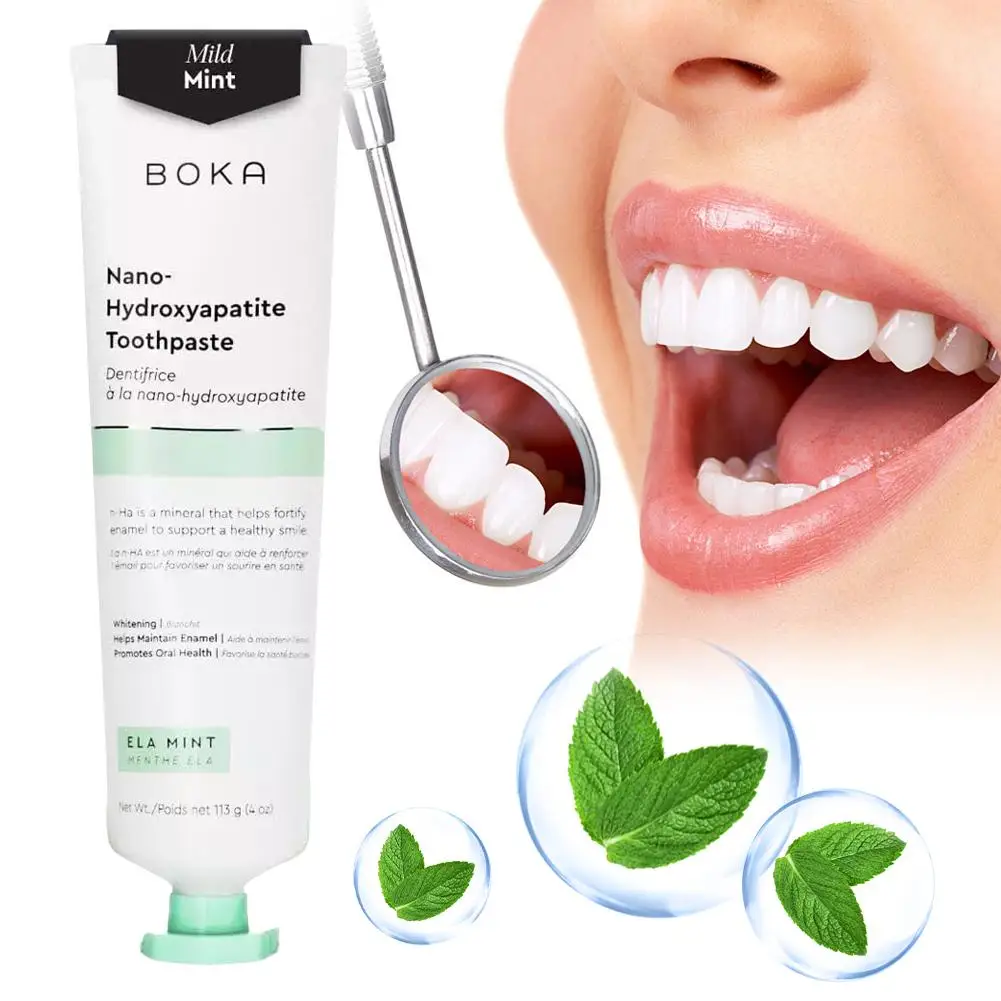 1/2/3 Stück fluoridfreie Zahnpasta mit Nano-Hydroxyapatit, Geschenkideen, remineralisierend, aufhellend, vom Zahnarzt empfohlen, für Erwachsene – Detail 5