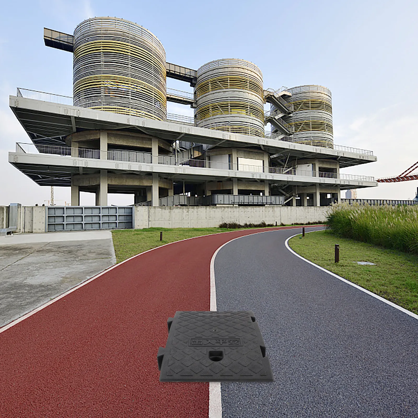 

Пластиковый уличный пандус-мат для автомобилей, усиленный, нескользящий, для подъема на бордюры и въездов, для использования на улице