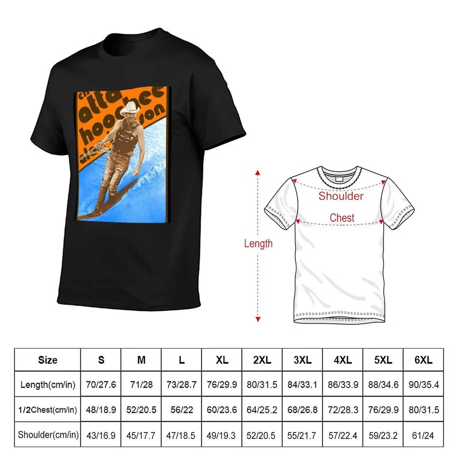 Alan Jackson Chattahoochee Waterskiing Retro T-Shirt summer clothes anime figures mens big and tall t shirts