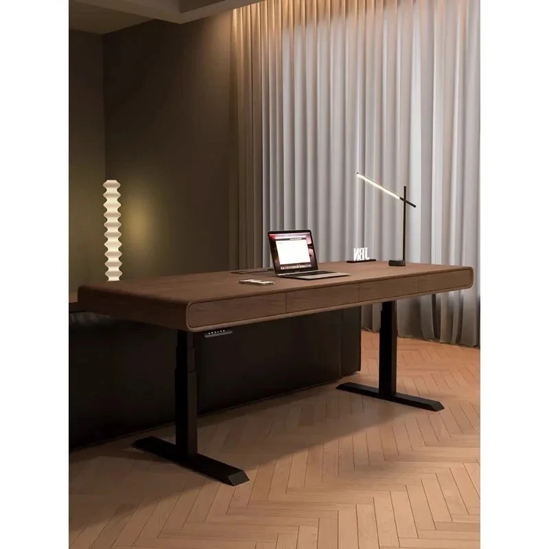 

Intelligent Suspension Lifting Desk | North American Black Walnut Warm Texture Encounter Dual Motor Drive System |