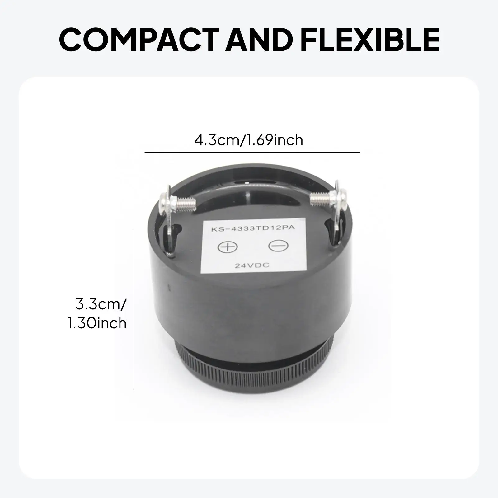 Active Piezo Buzzer 12V Continuous Alarm Beeper for Burglar Alarm Electronic Toy Sounder Device