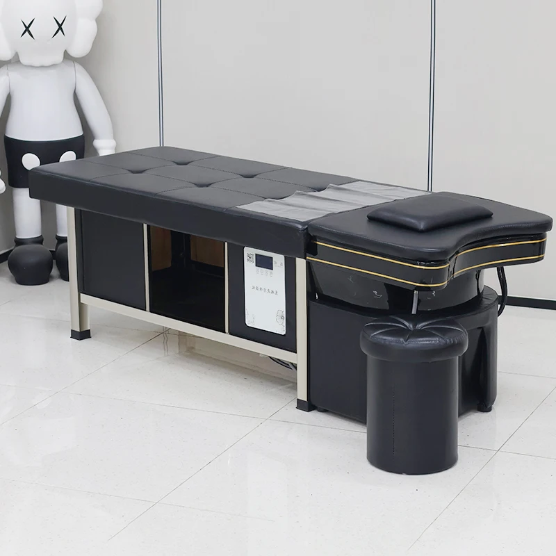 

new Ceramic Barber Shop Shampoo Chairs Nordic Massage Ergonomics Shower Shampoo Bed Haircutting Salon Furniture Peluqueria