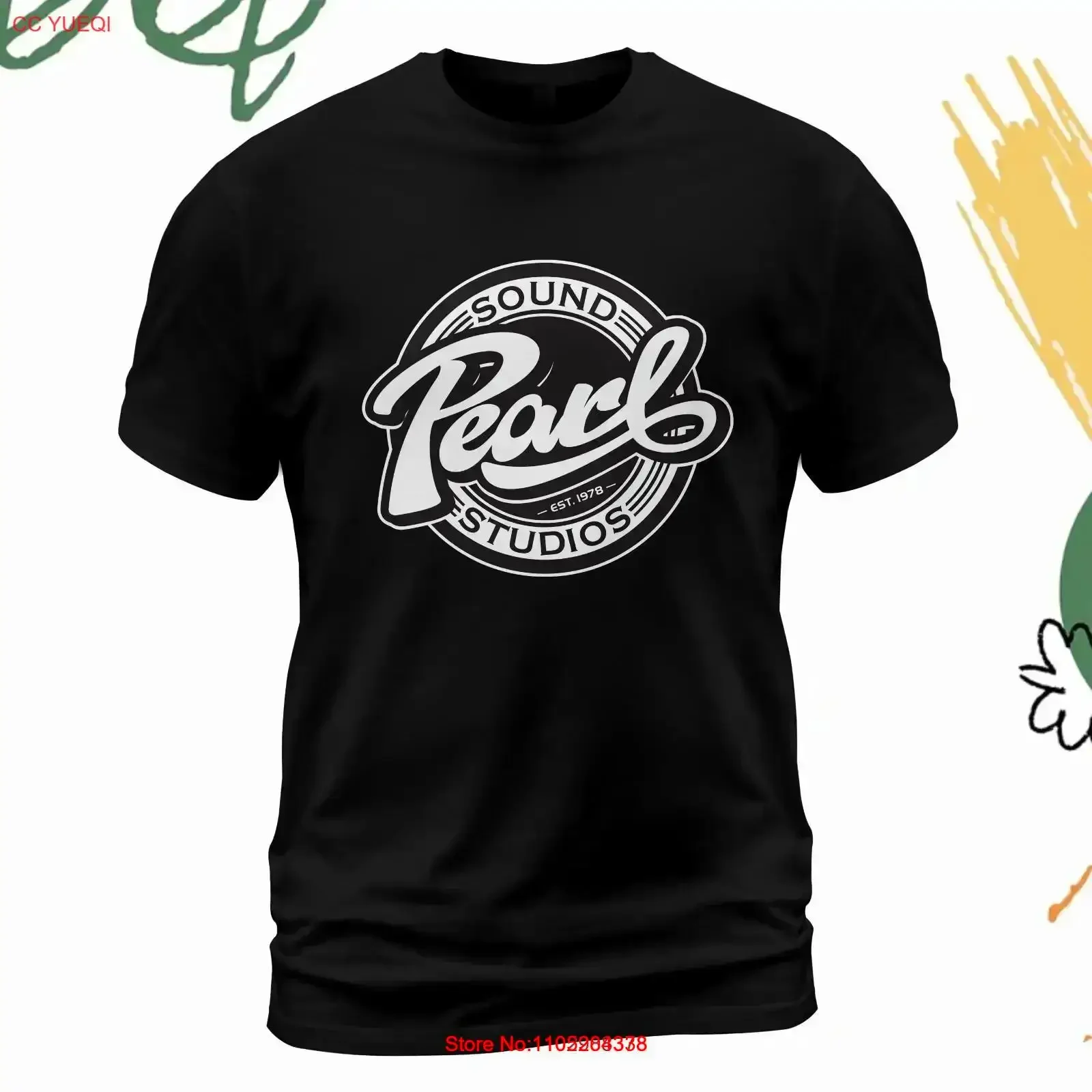 تي شيرت بشعار Pearl Drums منذ عام 1978 مقاس S 5XL صنع في الولايات المتحدة الأمريكية عتيق مغسول ومتعدد الاستخدامات ملابس الشارع الشهير عتيقة ممتدة