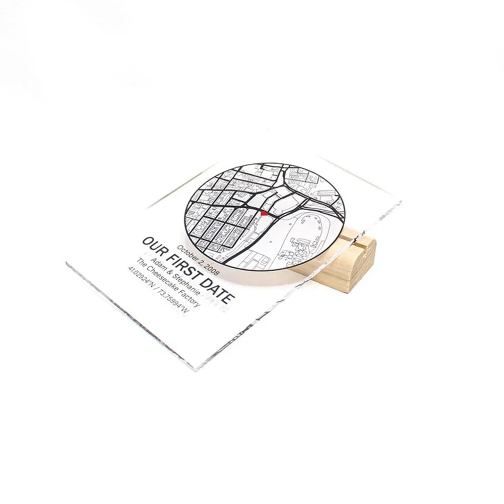 مسح قابل للتخصيص لدفع علامة الأكريليك مع تطبيق Venmo Cash Paypal QR رموز حامل خشبي من الأكريليك البلوري لصالونات المتاجر المنبثقة #5