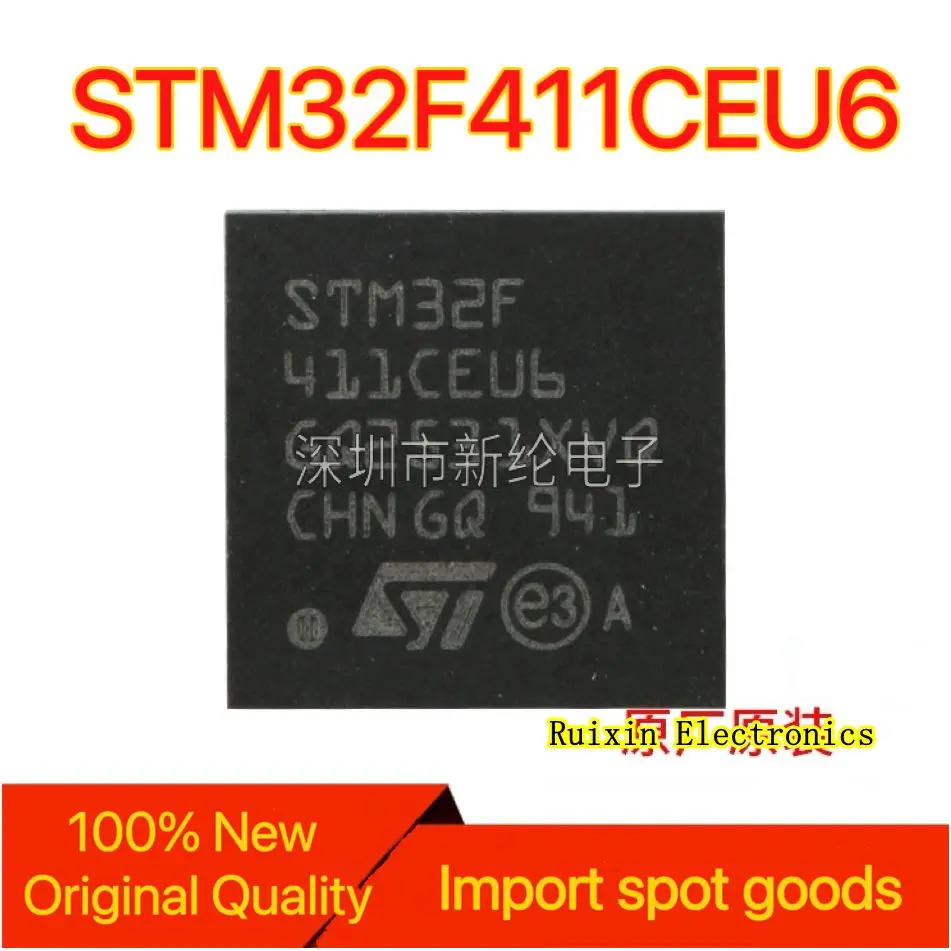 Original genuine STM32F411CEU6 package UFQFPN-48 32-bit embedded microcontroller MCU