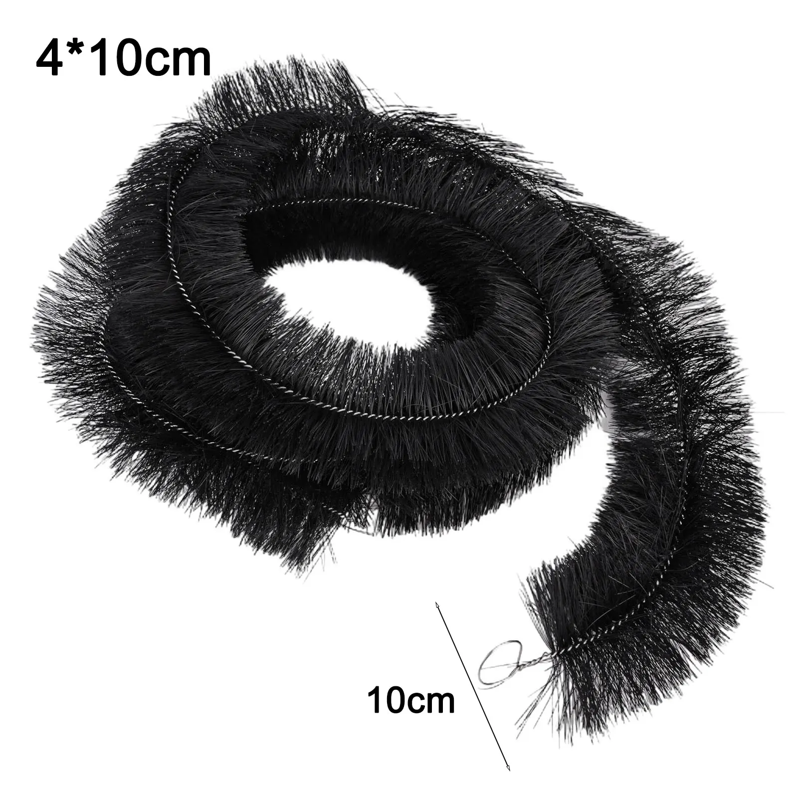 Gutter Brush 13.12ft For Leaf Protection, Stainless Steel Gutter Guard Filter Prevents Clogs In Roof Downpipes And Eaves