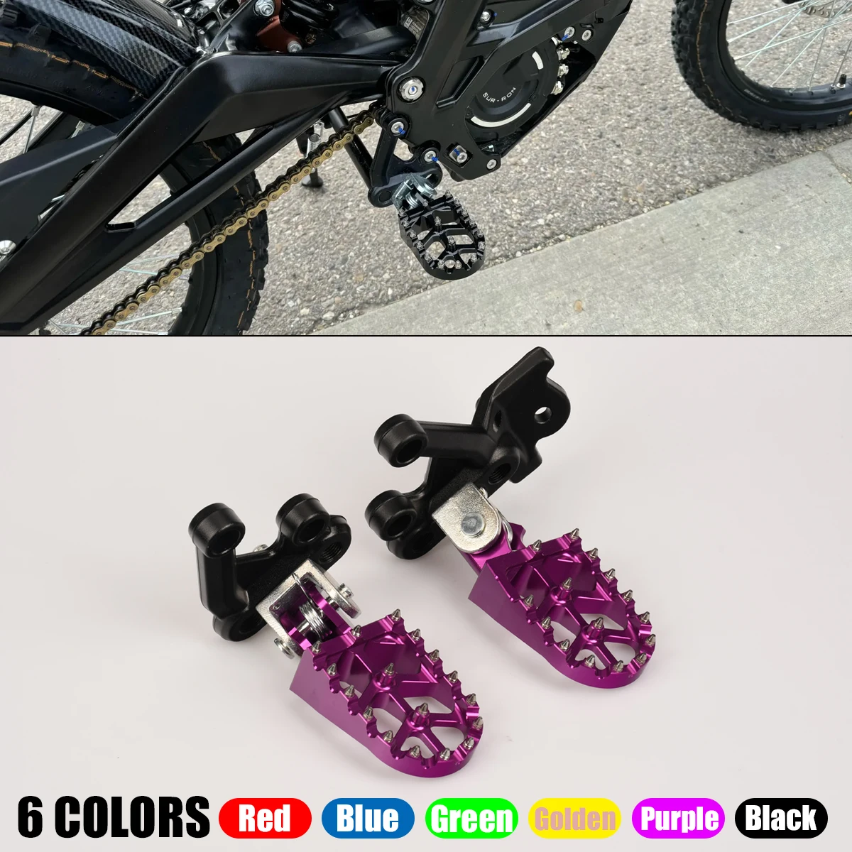 

Кронштейн педали электрического мотоцикла для Sur-Ron Sur Ron Surron Light Bee X и S для Talaria Sting, детали для внедорожных мотоциклов