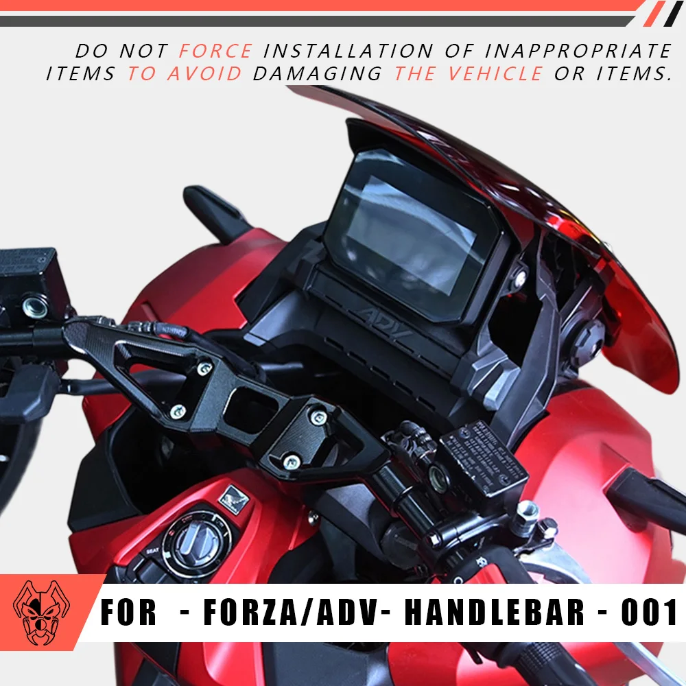 

MTKRACING для HONDA FORZA 350/ADV 350 2022-2025, модифицированный руль для мотоцикла, усиленная ручка для FORZA adv 350, аксессуары