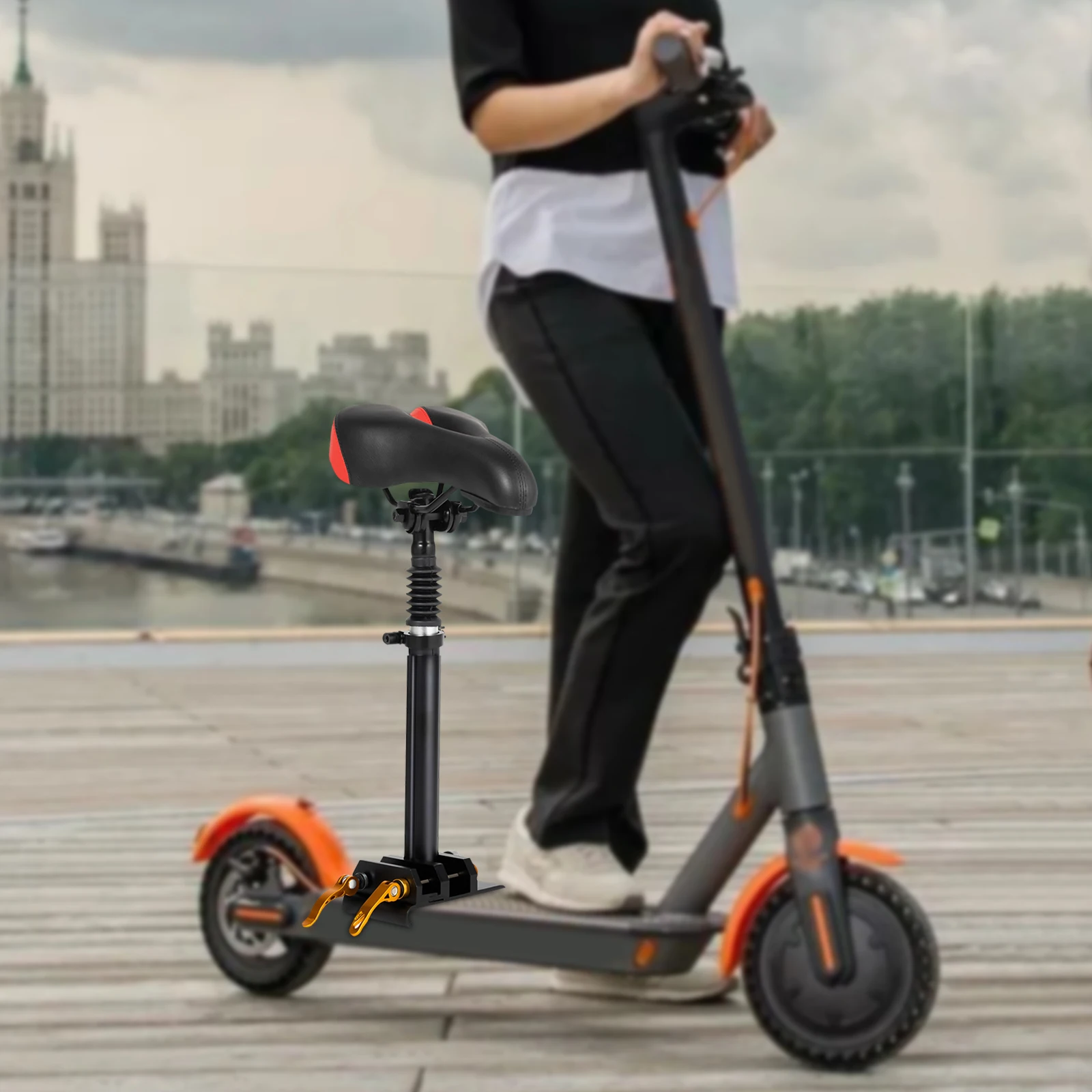 وسادة مقعد سكوتر ارتفاع قابل للتعديل لـ Xiaomi M365/M365 Pro سرج دراجة مريح لركوب سكوتر كهربائي