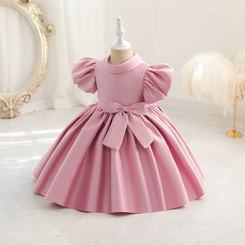 Annabelle Meisje Kinderjurk Prinsessenjurk Gezwollen Strik Bloemenmeisje Jurken Voor Trouwfeest Vestidos Para Robe Princesse Fille