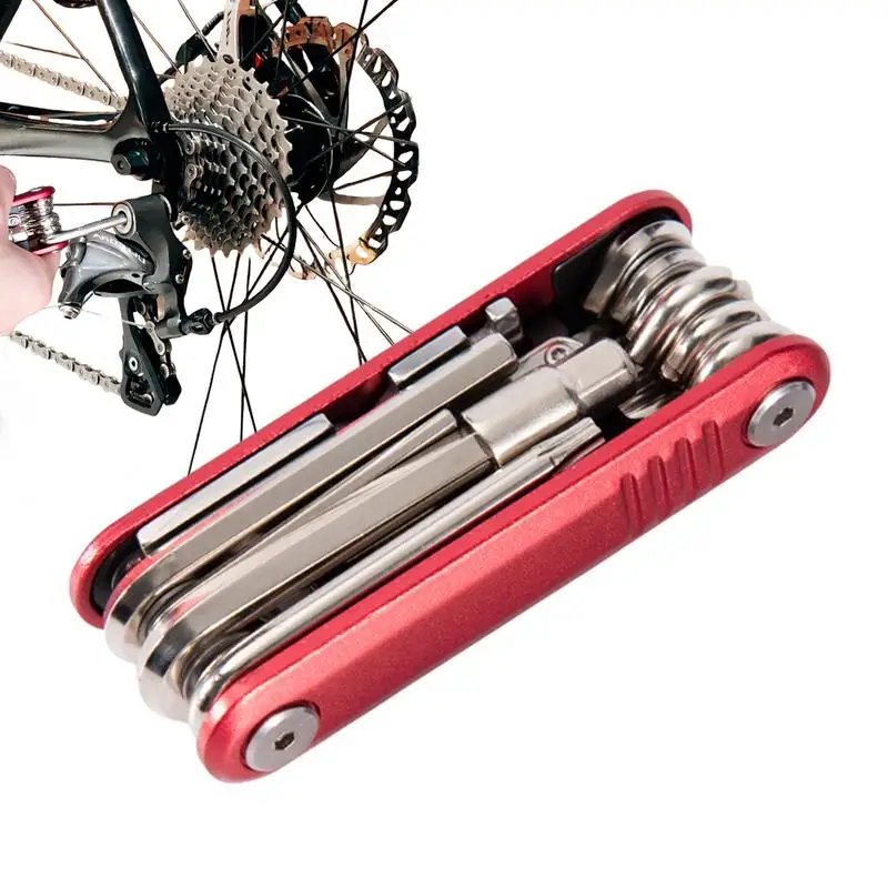 Bicycle Maintenance Kit 17 In 1 Mountain Bicycle Repair Tool Portable Bicycle Accessories Multi-Function Accessories Set With