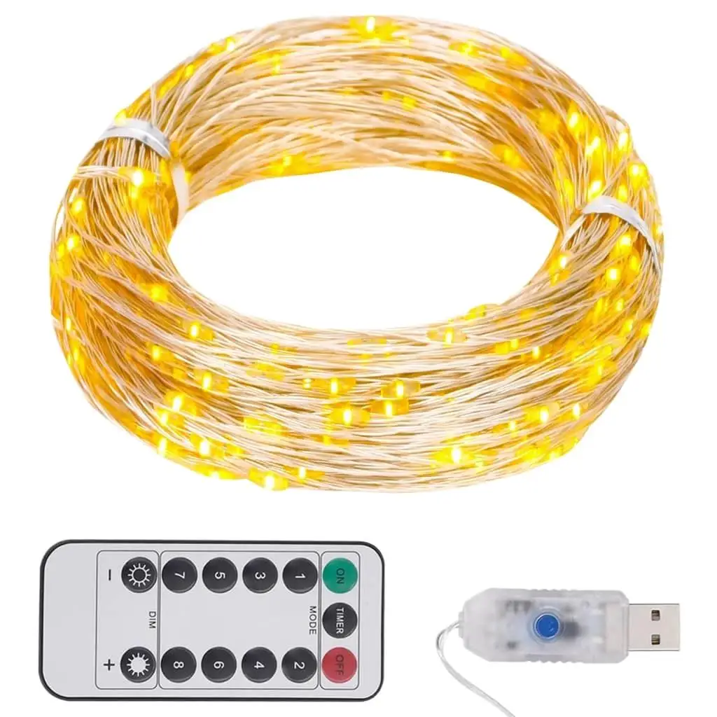 LED String with 150 LEDs Warm for White 15 m