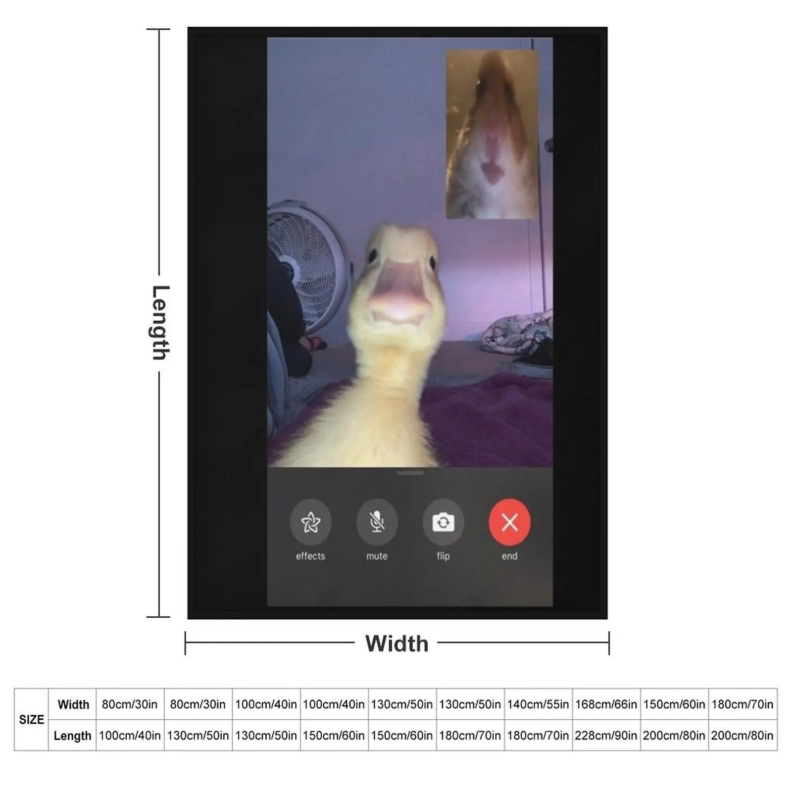 Duck and Hamster Facetime meme Throw Blanket Luxury St sofa bed Blankets For Sofas Thins Blankets