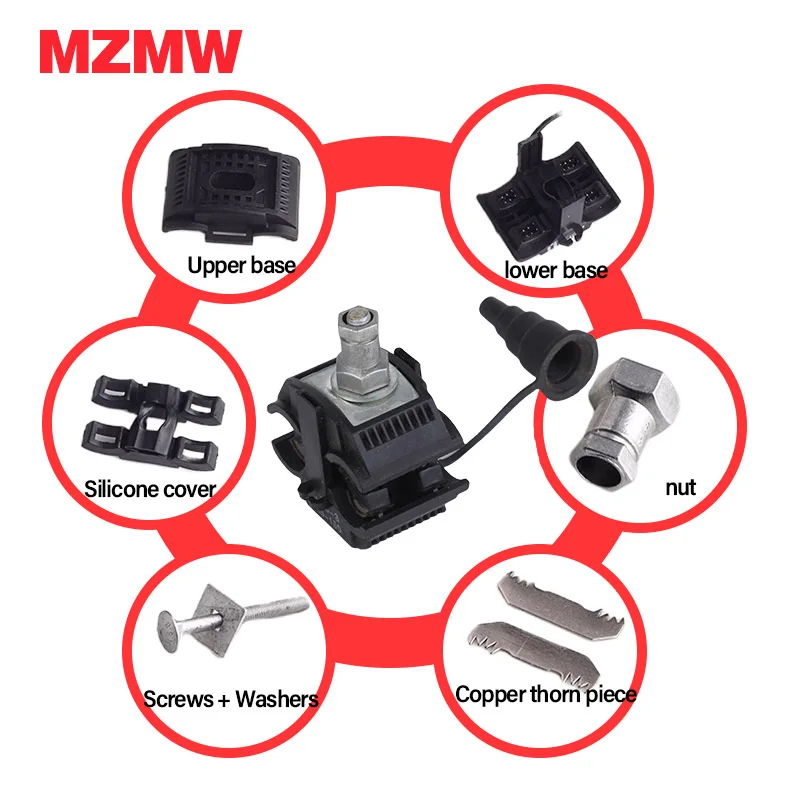 Insulation Piercing Clamp No-Peeling Cable Connector Cable Clips Quick Splitter 1KV Main Line 1.5-35/16-95/35-150 mm2 63A-316A