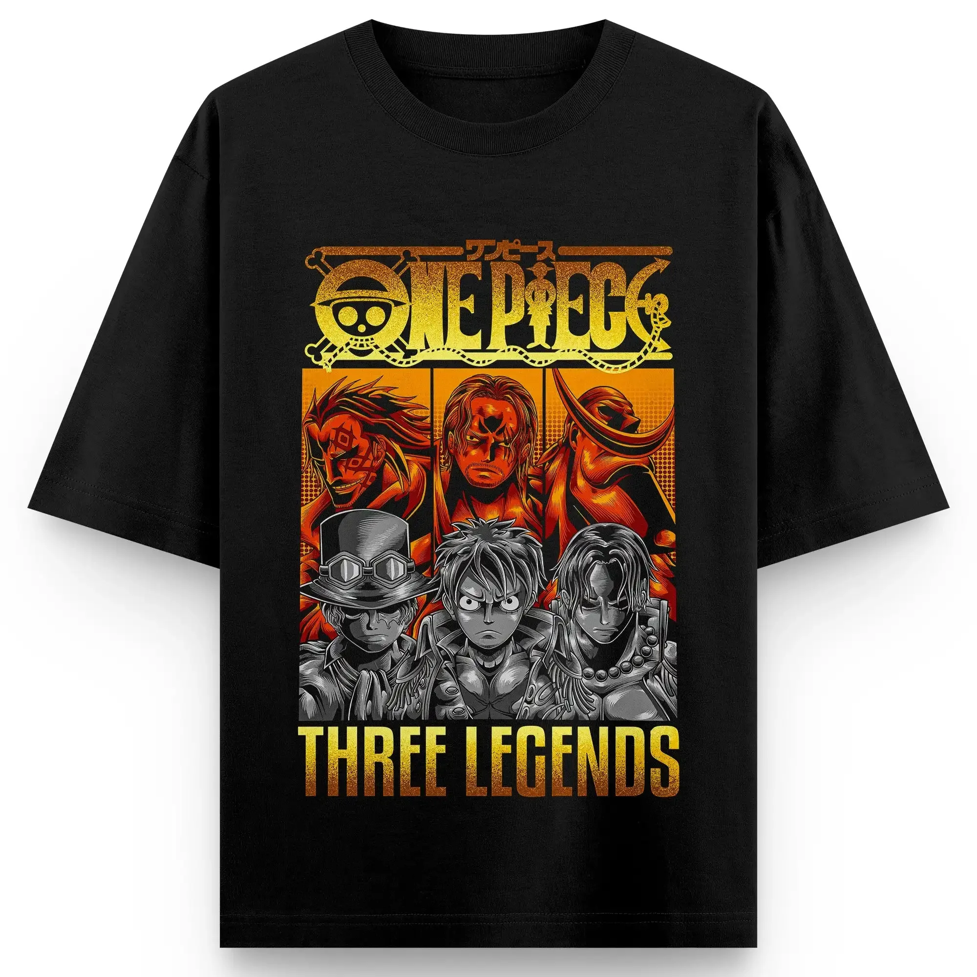 One Pieceเสื้อยืดอะนิเมะญี่ปุ่นวินเทจฤดูร้อนผ้าฝ้ายผู้ชายTเสื้อลําลองแขนสั้นStreetwear Tops Tees Manเสื้อผ้า