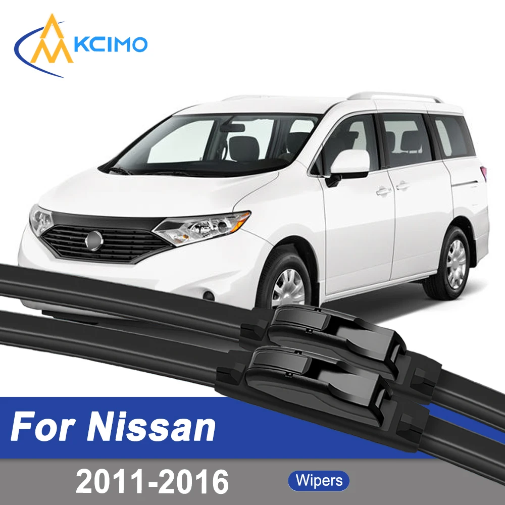 

Premium Rubber Durable Silent Windshield Wiper Blades 2pcs for Nissan Quest RE52 2011-2016 Front Wiper Blades Set