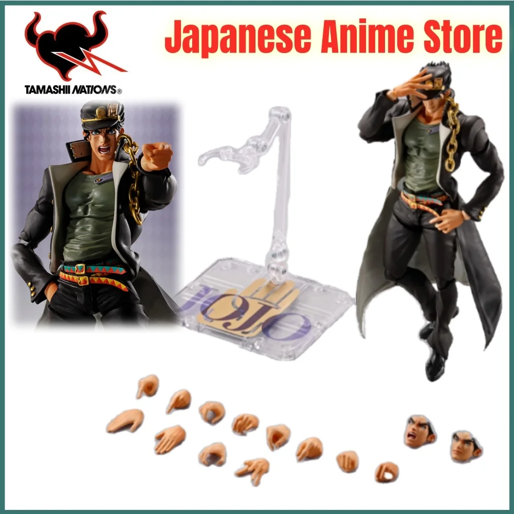 

Original BANDAI JoJo's Bizarre Adventure Anime Kujou joutarou Anime Figure Action Figurine Model Figuarts Collector Toys