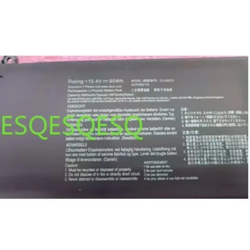 

WYORESY ProART STUDIOBook 16 H7600ZX Battery For Asus TUF Gaming F15 FX507ZC4 F17 FX707ZC ROG Strix G17 G713QE Studio 17 PX713QE