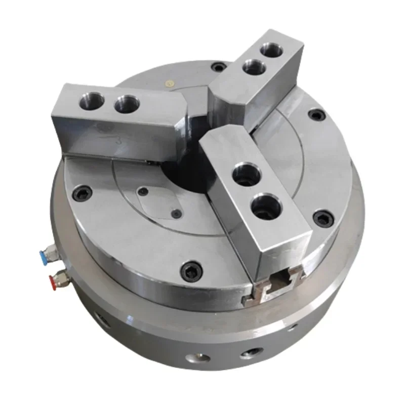

New Wholesale Cheap Price Three-jaw hollow front-mounted pneumatic chuck 160 180 200 three-jaw pneumatic hollow chuck