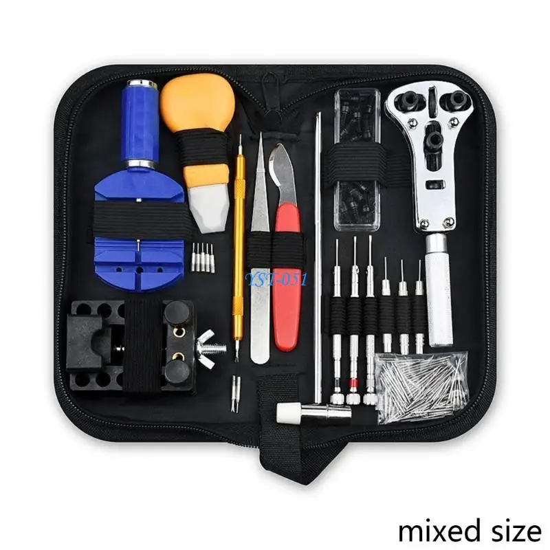 E15A 147 조각 전문 시계 수리 도구 스프링 바 도구 세트 시계 제조 업체-수집가를위한 시계 밴드 링크 핀 도구 세트