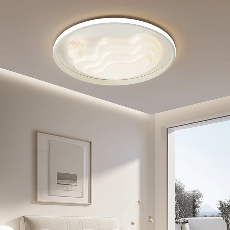 Creative Living Room Ceiling Light Cream Style New Modern Simple Bedroom Study Ceiling Mounted Household Home Decoration Lamp