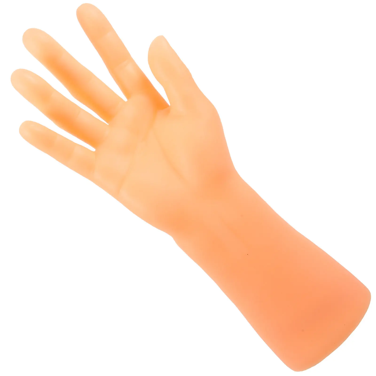 Skin Color Vinyl Male Hand Display Stand for Rings, Watches & Jewelry – Portable Lightweight Organizer