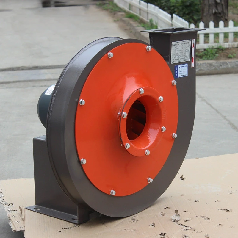 Ventilador de ventilación centrífuga Industrial de alta presión 9-12, eliminación de polvo para transporte de plástico, hierro fundido de pie libre