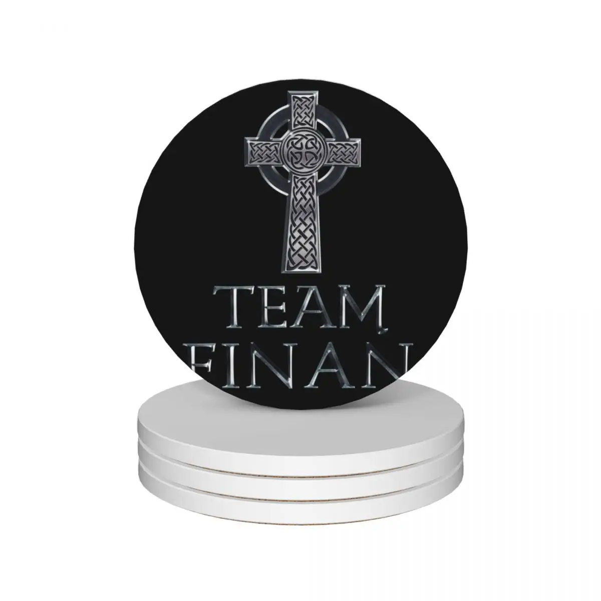 

Fan Art - Team Finan Ceramic Coasters (Set of 4) mug set funny coffee cup stand ceramic Coasters