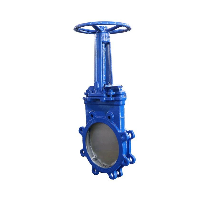 Ductile Iron Double Flange Manual Knife Edge Gate Valve