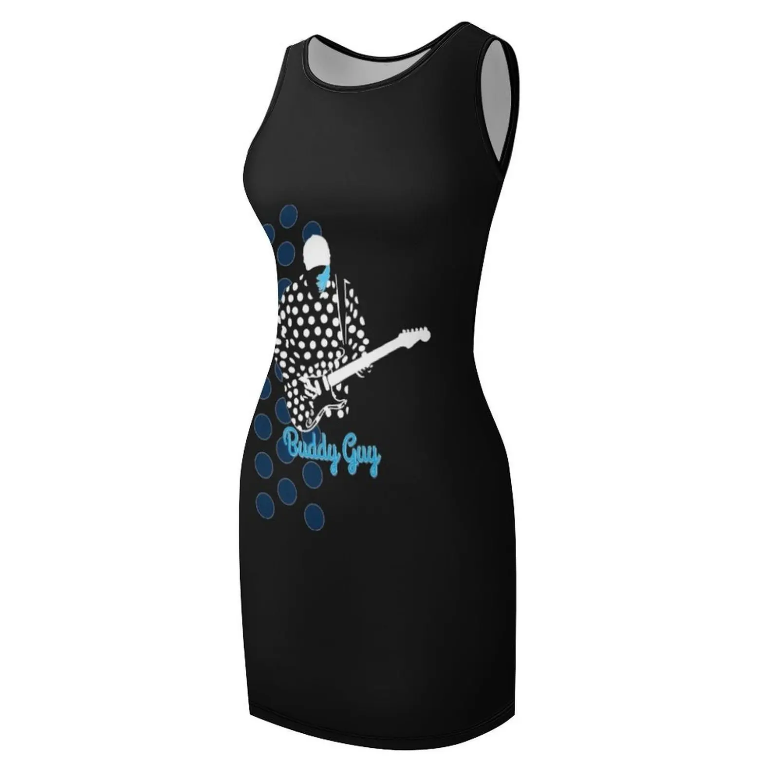 เสื้อยืดลายจุดของบัดดี้กาย เสื้อแขนกุด ชุดเดรสค็อกเทล ชุดฤดูร้อนสำหรับผู้หญิง