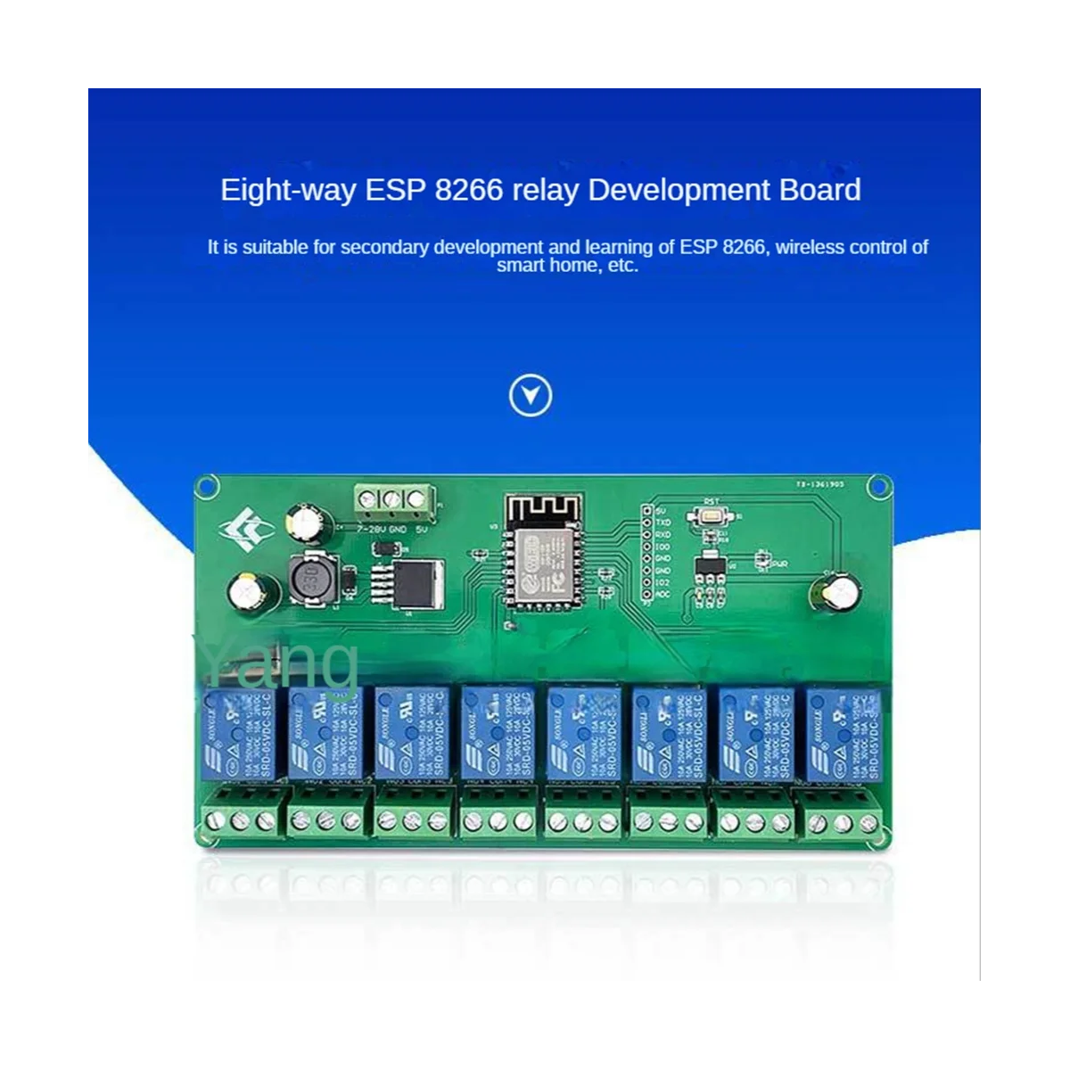 8 Kanal esp8266 WLAN-Relais modul ESP-12F Entwicklungs platine DC 5V/7-28V E-Welink App Fernbedienung