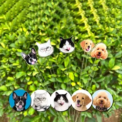 Drink stirrers personalized with dog face Pet Birthday stir sticks Custom Party Decorations swizzle sticks wedding drink sticks