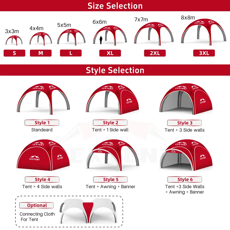 Outdoor Business Inflatable Air Tent Uv-Retardant Air Tent Pvc Waterproof Trade Show Advertising Inflatables Tent