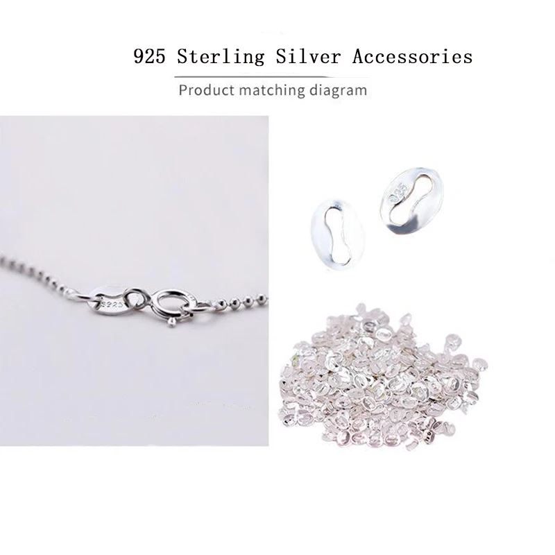 925 Sterling Silver Extension Extended Tail Chain Tag Lobster Clasps Connector DIY Jewelry Making Findings Bracelet Necklaces