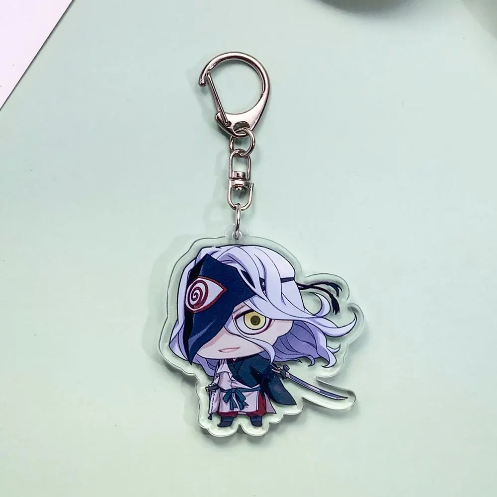 6PCS Anime Noragami Acrylic Car Keychain Accessories Cartoon Creative Bag Charm Funny Cute Key Holder Backpack Pandent Keyring