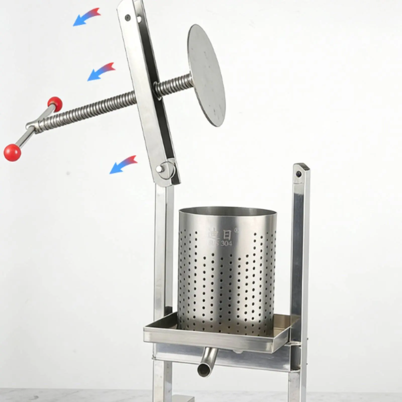 Vertical Juice Press Multi-Functional Manual Screw Press Household Tool Food-Grade Easy to Clean