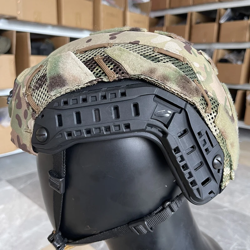 Outdoor FAST OPS-CORE/SF Pokrowiec na kask Skórzany pokrowiec ochronny na kask Tkanina kamuflażowa