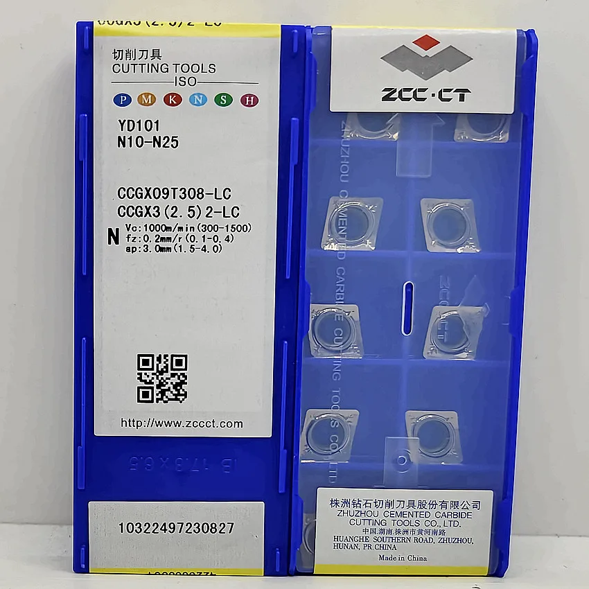 

CCGX09T308-LC YD101 CCGX09T308 CCGX32.52 ZCC.CT CNC blade carbide inserts Turning inserts For Aluminium,Nonferrous metals