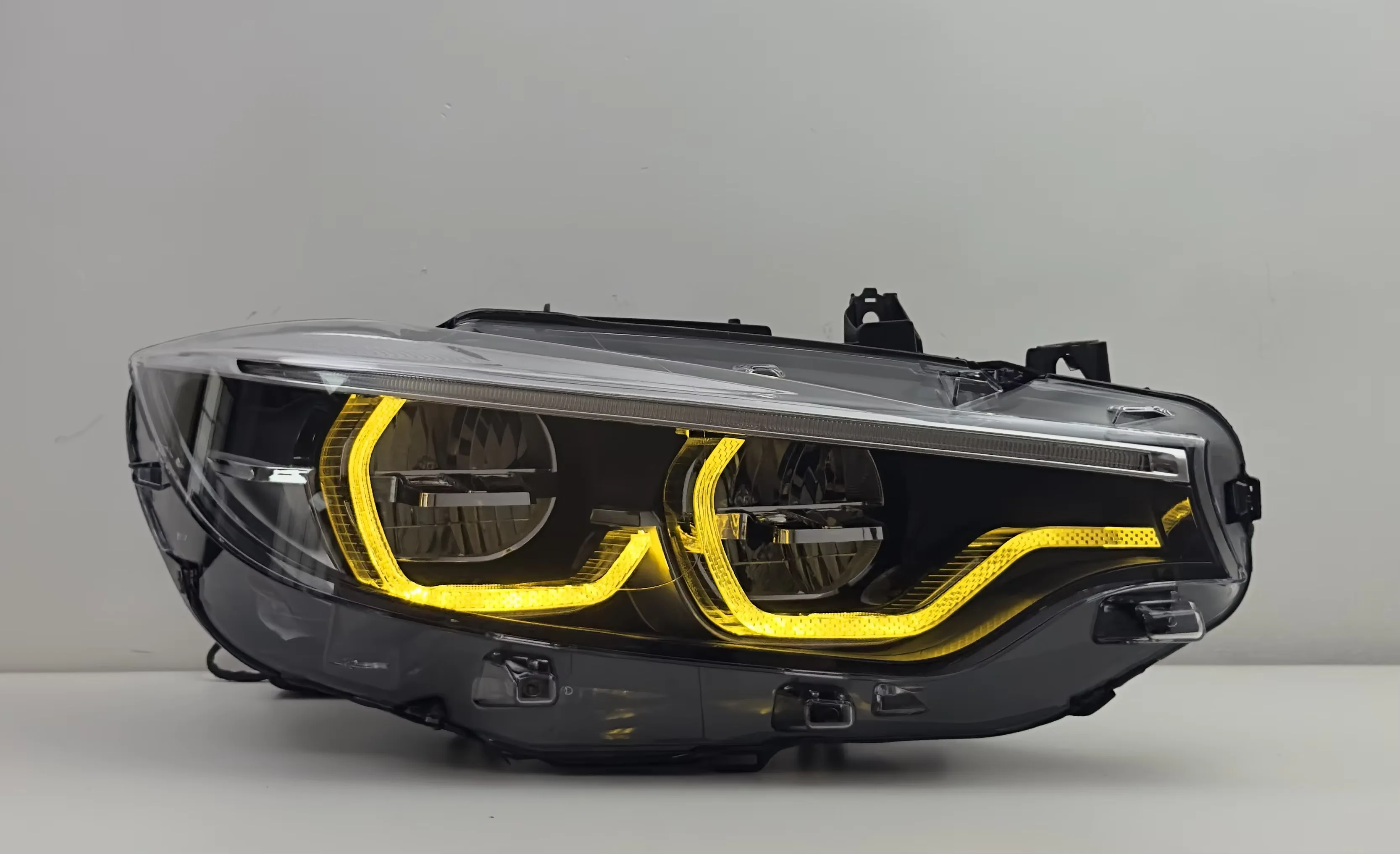 Auto V3 IKON For BMW F32 F36 F33 M3 F80 440i Tri-colors LED Headlight 2013-2019 Yellow White Red DRL Switching Car Lamp