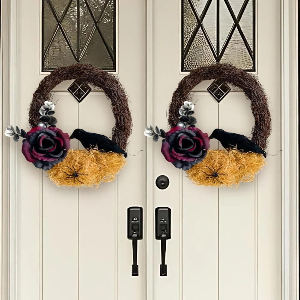 البومة زهرة إكليل الخريف التجمعات التكيف الجمالية الاستئناف ملفوفة يدويا تصميم الأزهار جودة طويلة الأمد 30*26*9 سنتيمتر