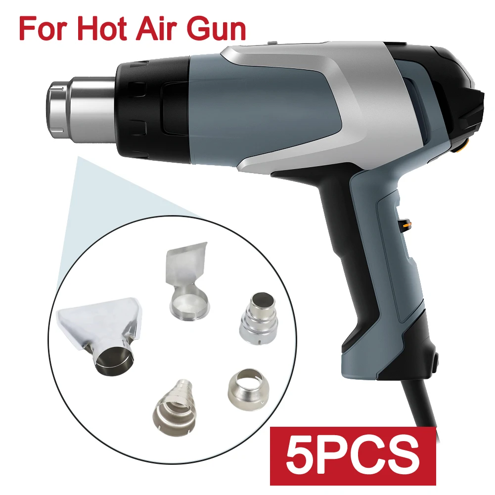 5pcs Hot Air Gun Heat Resisting Nozzles 35mm Diameter Hot Air Fan Nozzle Kit Universal for Rework Soldering Station Hot Blower