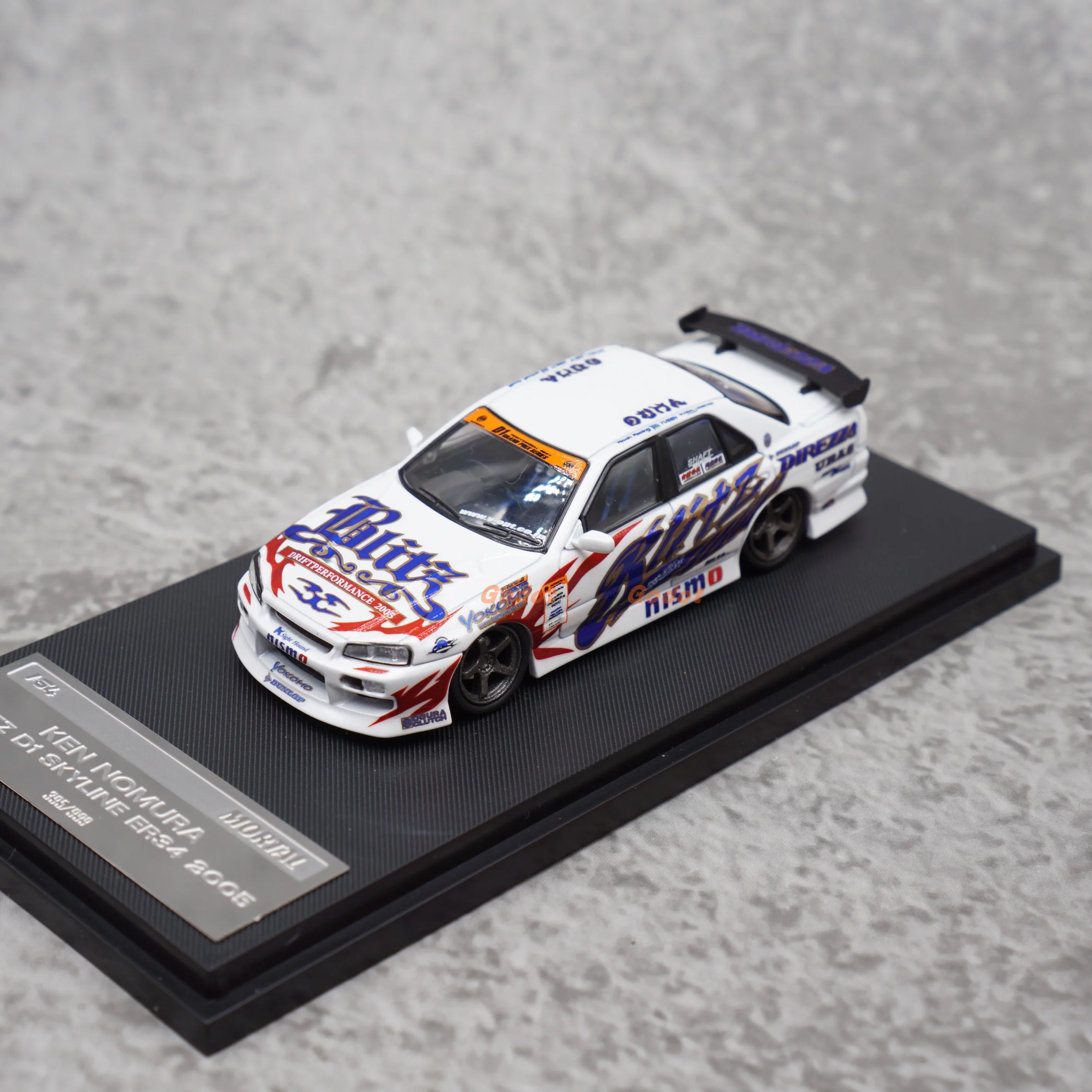 

Mortal 1:64 Scale Diecast Alloy Nissan R34 GTR Supercar Toys Cars Model Classics Nostalgia Adult Gifts Souvenir Static Display